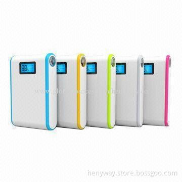 11,200mAh Power Banks with Digital, 5.0V DC/1,000mA Input